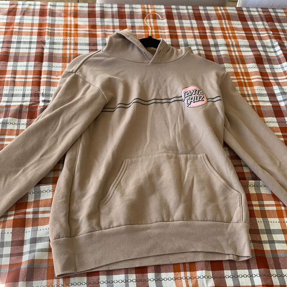 Santa Cruz cool brown hoodie size small